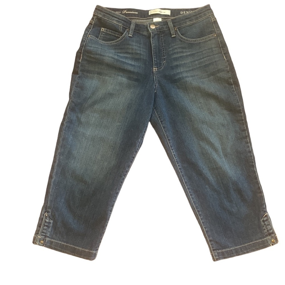 Croft & Barrow Stretch Denim Capri Pants Size 8